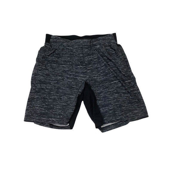 Lululemon Men’s Shorts Lined 9” Size Medium Heathered Black - Picture 1 of 8